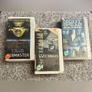 Vintage Horror Movie VHS Bundle Night Breed Witchboard Webmaster